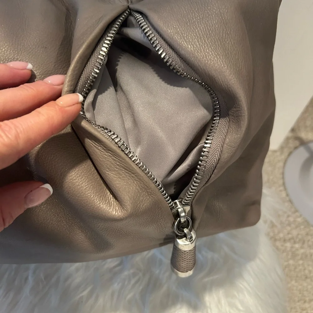 Michael Kors Tan Pebbled Leather Hobo Shoulder Bag